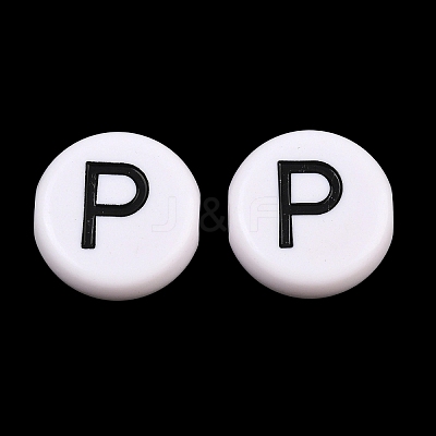 Opaque Acrylic European Beads AC-CBA3BDD-01P-1