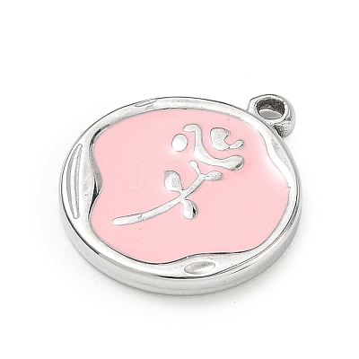 304 Stainless Steel Enamel Pendants SA-CBA8A4A-04A-P-1