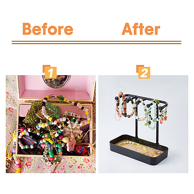 Plastic Earring Display Stands EDIS-WH0016-063A-1