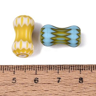 Handmade Millefiori Glass Bone Shape Beads LA-N002-38A-1