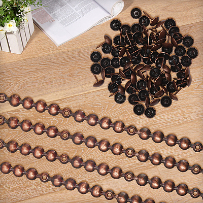 5Bags Flower Iron Decoration Strip FIND-GF0008-41B-R-1