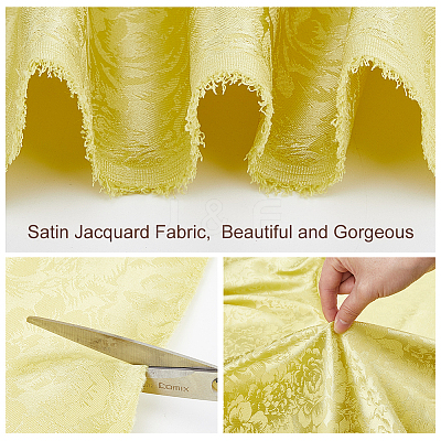 Polyester Flower Pattern Fabric DIY-WH0021-39A-1