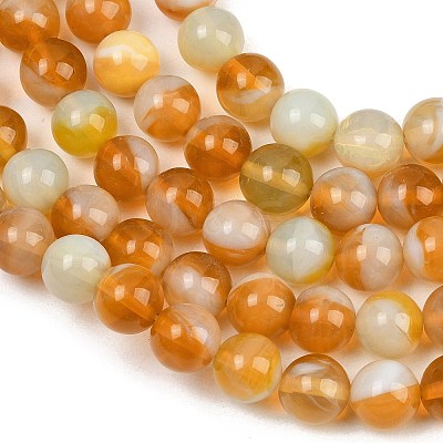 Handmade Lampwork Beads Strand LAMP-B056-10mm-03-1