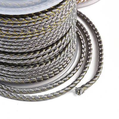 11M Polyester Braided Cord with Cotton Core & Metallic Thread OCOR-Z006-01-31-1