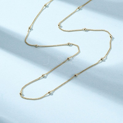 Brass Satellite Chain Necklaces MAK-L045-08G-1