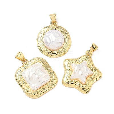Brass Pendants KK-D426-14G-1