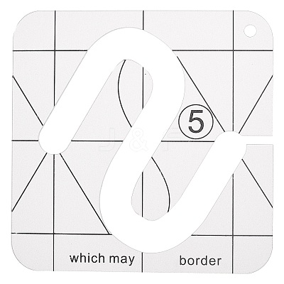 Transparent Acrylic Sewing Template DIY-GF0002-89-1