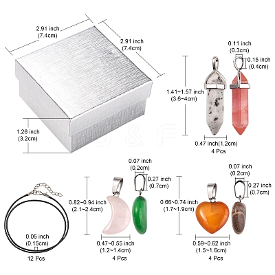 DIY Gemstone Necklace Making Kit DIY-FS0003-59-1