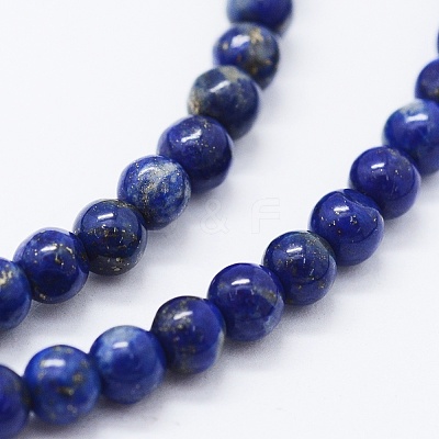 Natural Lapis Lazuli Beads Strands G-F561-4mm-G-1