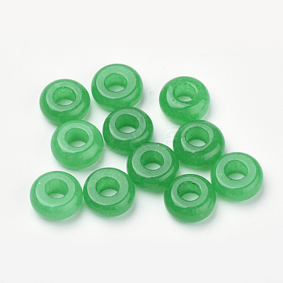 Natural Malaysia Jade European Beads X-G-Q973-17-1