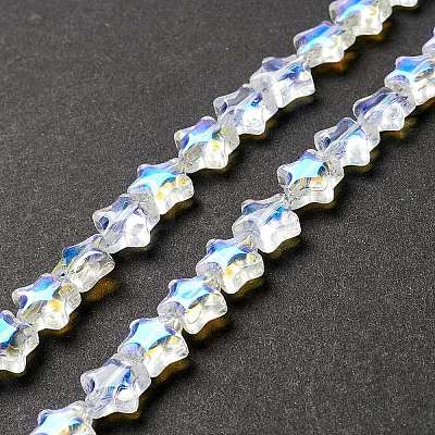 Transparent Glass Beads Strand X1-GLAA-F112-02I-1