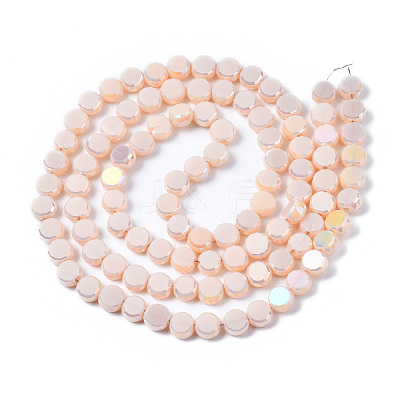 Electroplate Glass Beads Strands EGLA-Q125-002-A06-1