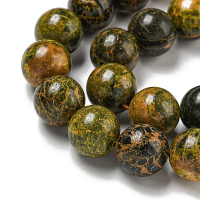 Natural Bumblebee Jasper Beads Strands G-P544-A03-02-1