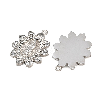 304 Stainless Steel Rhinestone Pendants RB-CBADC81-15P-01-1