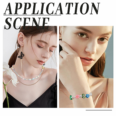 DIY Candy Color Bracelet Necklace Making Kit DIY-PH0009-40-1