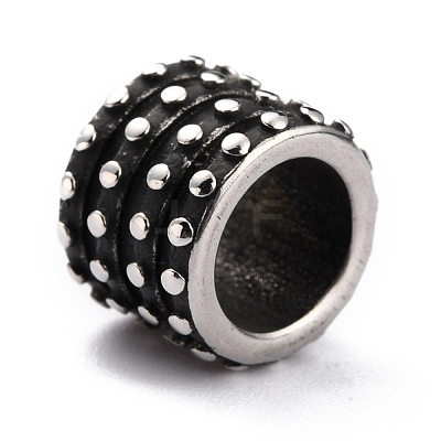 304 Stainless Steel European Beads STAS-B011-10AS-1