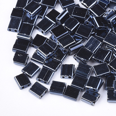 Electroplate Opaque Glass Seed Beads SEED-S023-20C-04-1