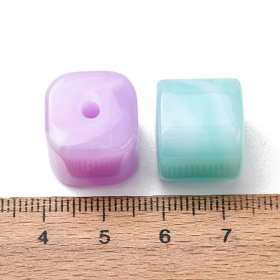 Two-Tone Imitation Gemstone Acrylic Beads AC-CBA7B05-22-1