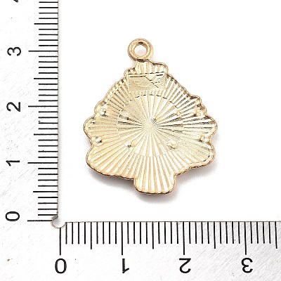 Christmas Theme Alloy Enamel Pendants X-ENAM-D060-04F-1