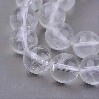 Natural Quartz Crystal Beads Strands G-Q462-6mm-32-1