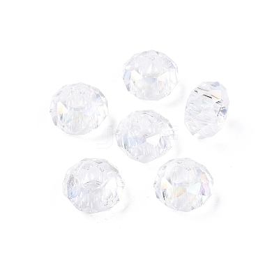 Transparent Glass European Beads GPDL-N005-D14mm-A01-1