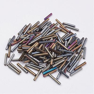 Glass Bugle Beads SEED-E001-12mm-82#-1