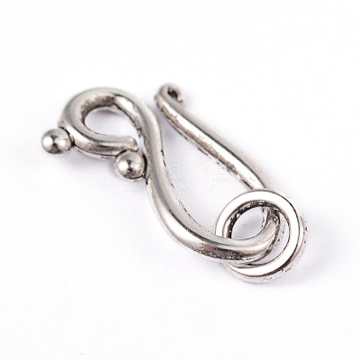 Tibetan Silver Hook and Eye Clasps LF1277Y-1