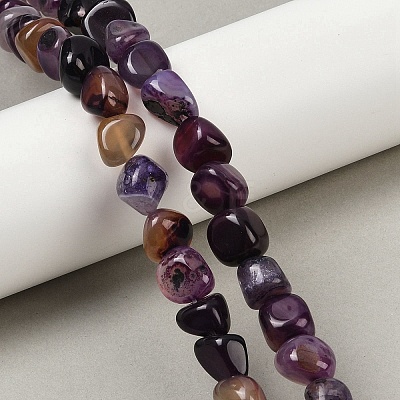 Natural Agate Beads Strands G-L630-F01-01C-1