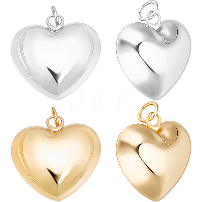 6Pcs 2 Colors Eco-Friendly Brass Pendants KK-BBC0024-64-1