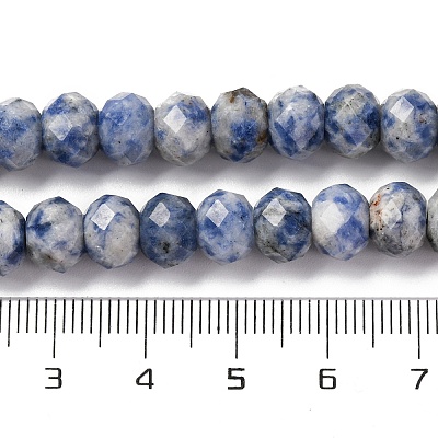 Natural Blue Spot Jasper Beads Strands G-K380-A02-01-1