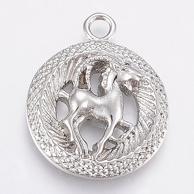 Non-Tarnish 304 Stainless Steel Pendants STAS-P193-063P-1