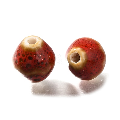 Vintage Style Glazed Ceramic Porcelain Beads PORC-H013-01-22-1
