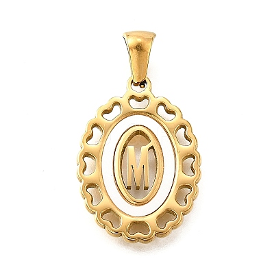 Golden 304 Stainless Steel Pendants STAS-K300-02G-M-1