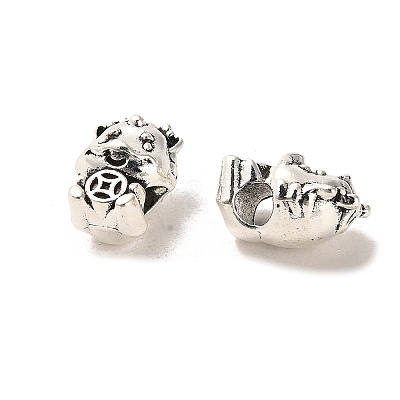 Tibetan Style Alloy European Beads FIND-C043-040AS-1