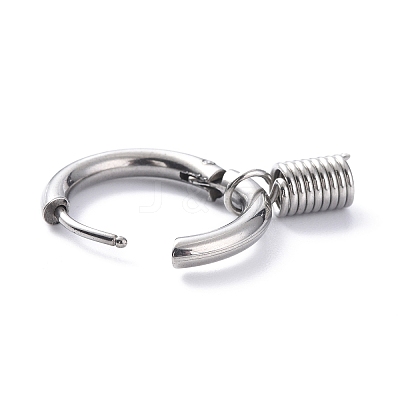 Non-Tarnish 304 Stainless Steel Hoop Earrings LS-STAS-B030-03C-1
