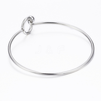 Tarnish Resistant 304 Stainless Steel Bangle BJEW-H530-01P-1