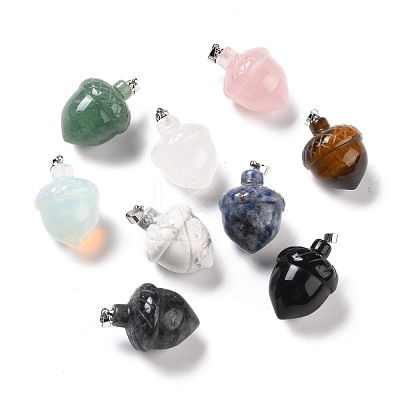 Natural & Synthetic Gemstone Pendants G-M393-01P-1