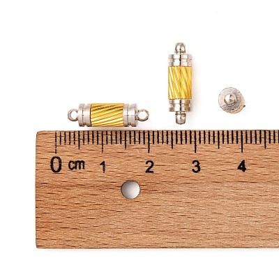Brass Magnetic Clasps with Loops MC040-1-1