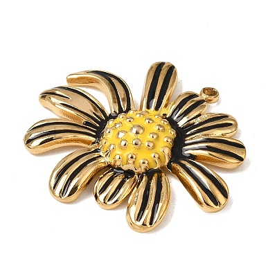 304 Stainless Steel Enamel Pendants SA-CBAFCBF-04G-1