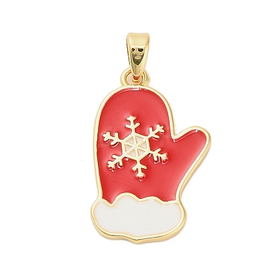 Brass Enamel Pendants LS-KK-B158-01G-1