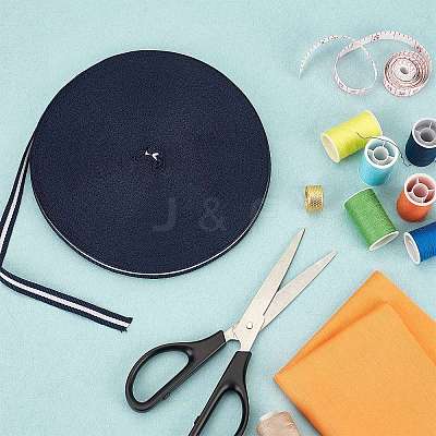 Flat Striped Grosgrain Polyester Ribbons EC-WH0003-13-B06-1