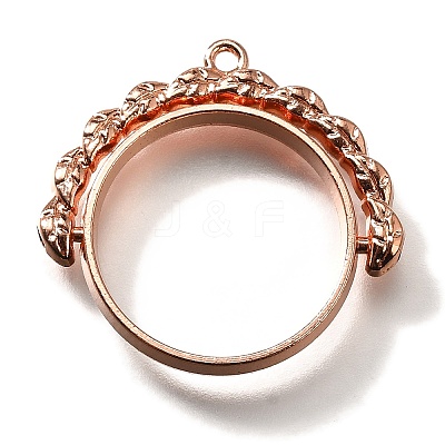 Alloy Open Back Bezel Pendants PALLOY-I223-17RG-1