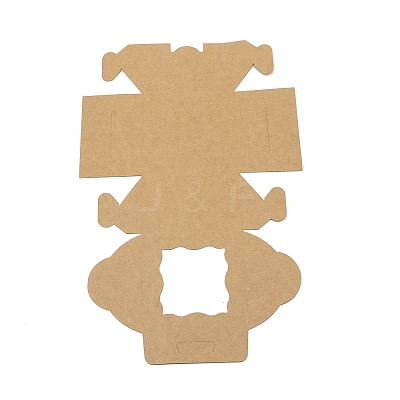 Square Kraft Paper Candy Boxes CON-WH0081-25-1