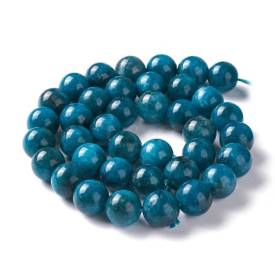 Natural White Jade Imitation Apatite Beads Strands G-I299-F10-10mm-1