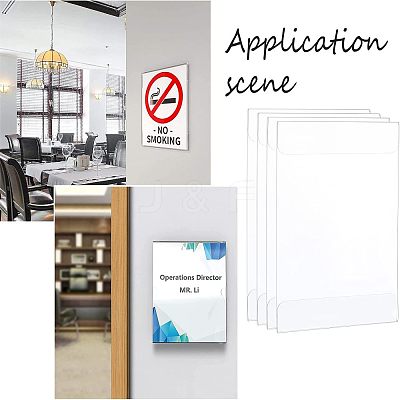 Acrylic Table Card Display Frame AJEW-WH0026-02E-1