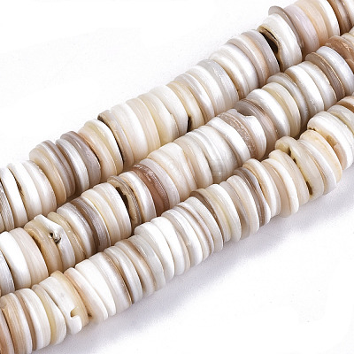 Natural Freshwater Shell Beads Strands X-SHEL-N003B-02-1