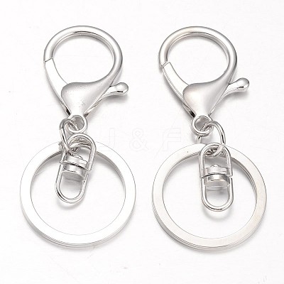 Iron Split Key Rings Keychain Clasp Findings PALLOY-J682-02P-1