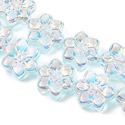 Electroplate Glass Beads Strands EGLA-P069-02A-AB03-1