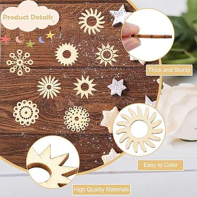 Unfinished Blank Wooden Slices for Painting Arts WOOD-CJC0011-16A-1