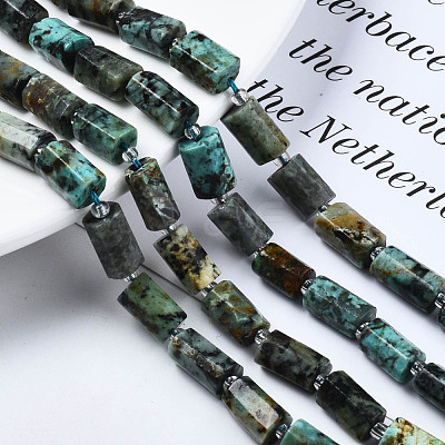 Natural African Turquoise(Jasper) Beads Strands G-S376-012-1